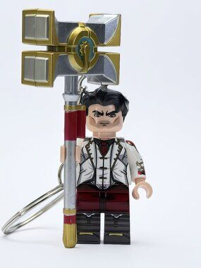 Arcane Jayce Custom Minifigure Keychain